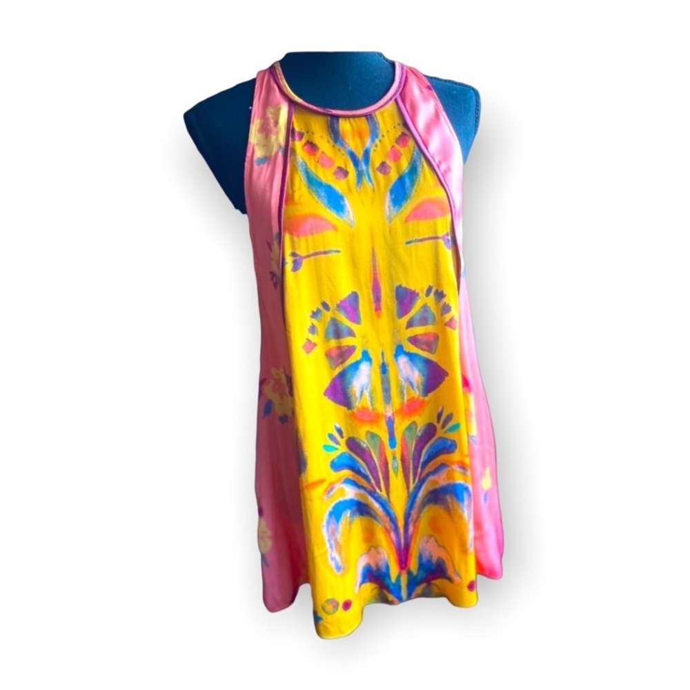 FREE PEOPLE Tank Tunic Side-Straps Pockets Back Cutout